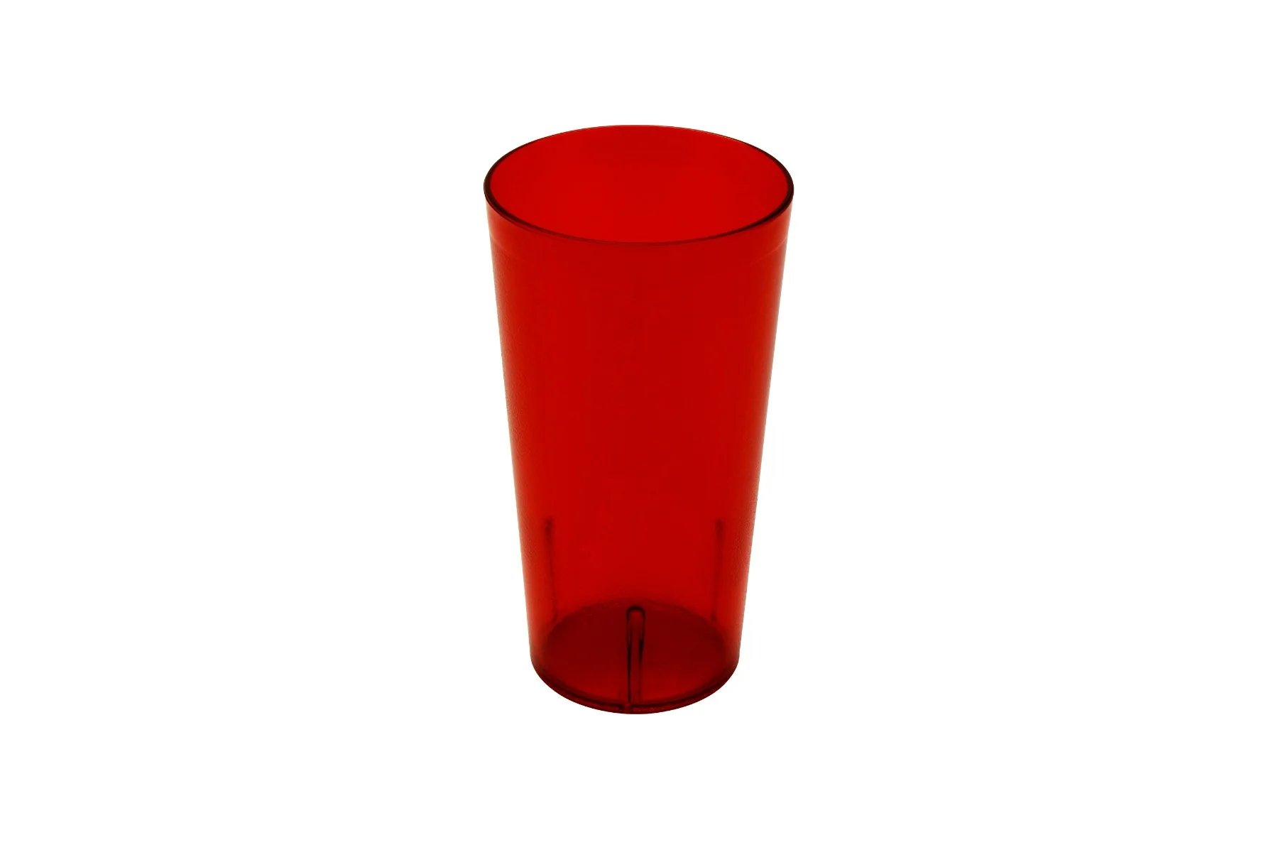 GET 6632-1-R SAN Plastic Stackable Pebbled Textured Tumbler 32 oz. - Red - 48/Case