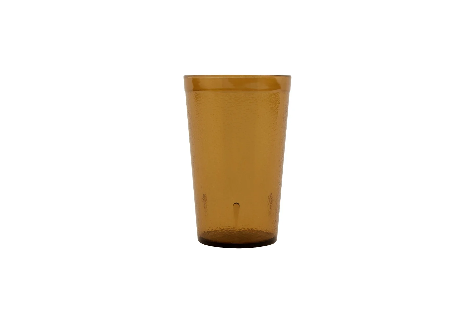GET 6695-1-A SAN Plastic Stackable Pebbled Textured Tumbler 9-1/2 oz. - Amber - 24/Box