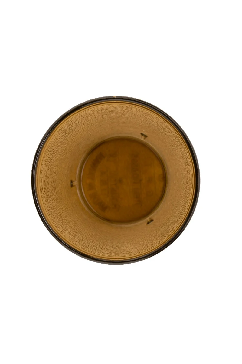 GET 6695-1-A SAN Plastic Stackable Pebbled Textured Tumbler 9-1/2 oz. - Amber - 24/Box - Image 2