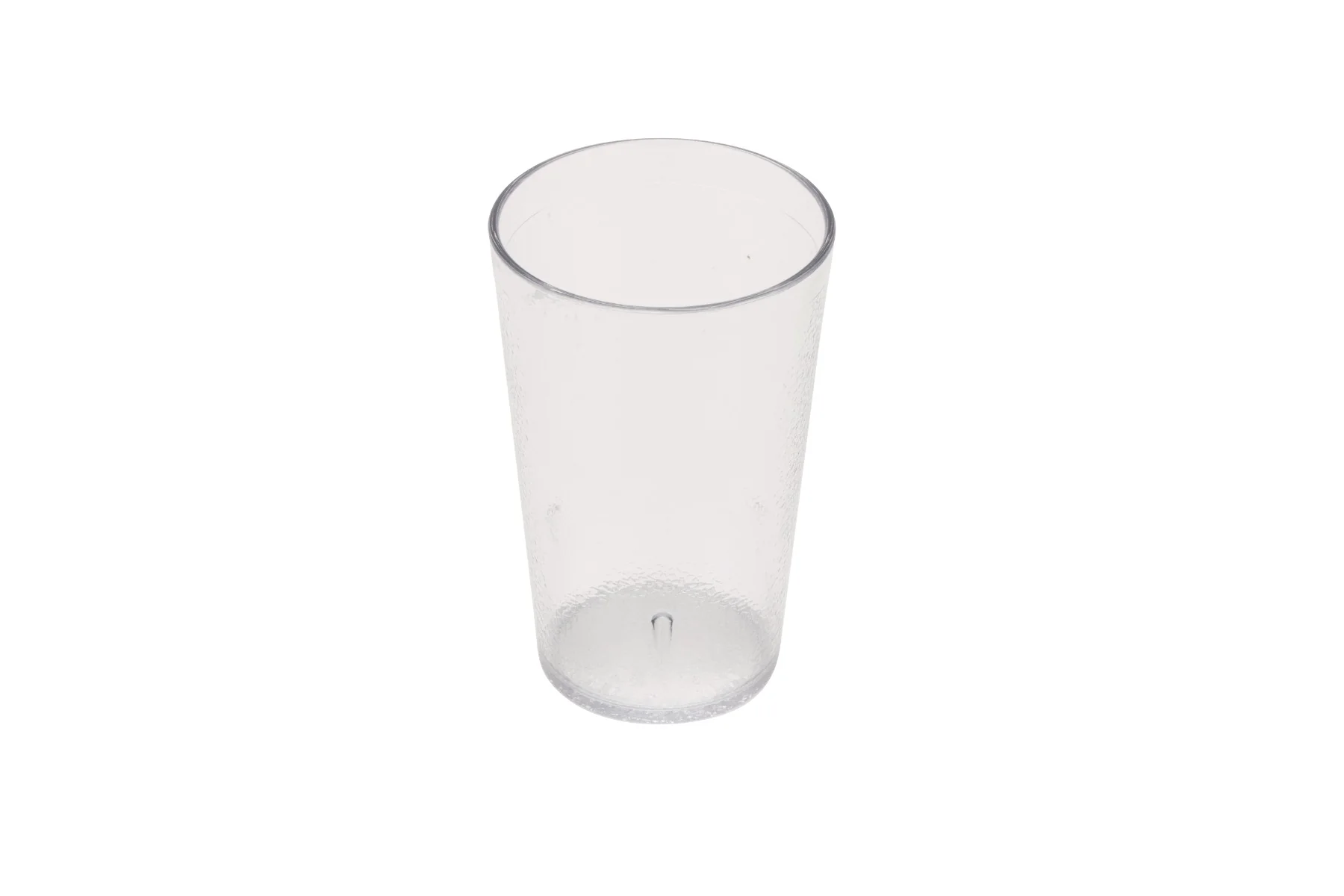 GET 6695-1-CL SAN Plastic Stackable Pebbled Textured Tumbler 9-1/2 oz. - Clear - 24/Box