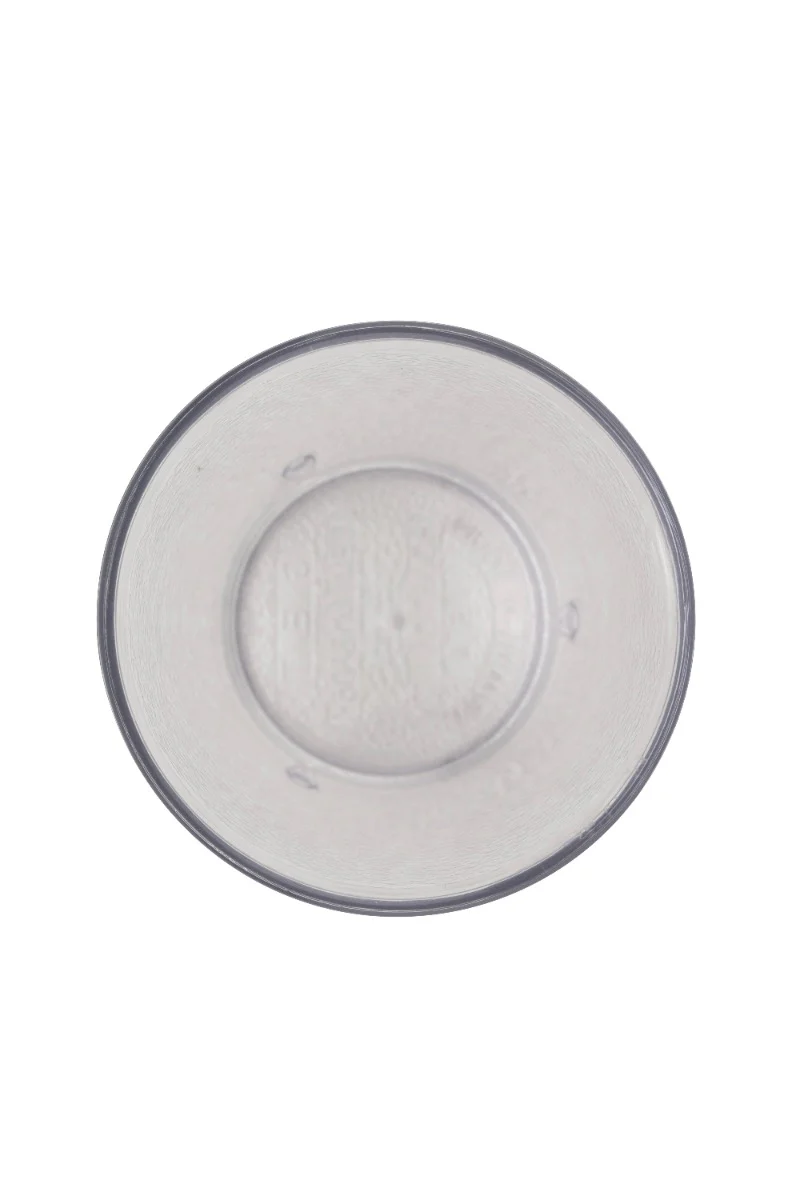GET 6695-1-CL SAN Plastic Stackable Pebbled Textured Tumbler 9-1/2 oz. - Clear - 24/Box - Image 2