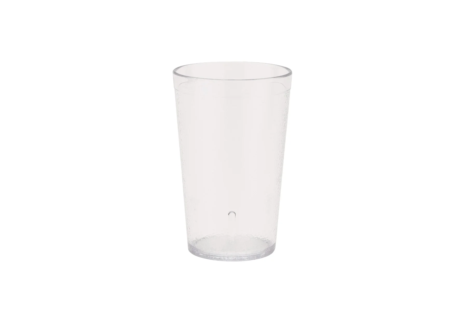 GET 6695-1-CL SAN Plastic Stackable Pebbled Textured Tumbler 9-1/2 oz. - Clear - 24/Box - Image 3