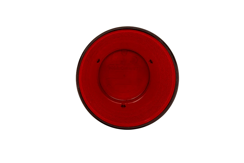 GET 6695-1-R SAN Plastic Stackable Pebbled Textured Tumbler 9-1/2 oz. - Red - 24/Box - Image 3
