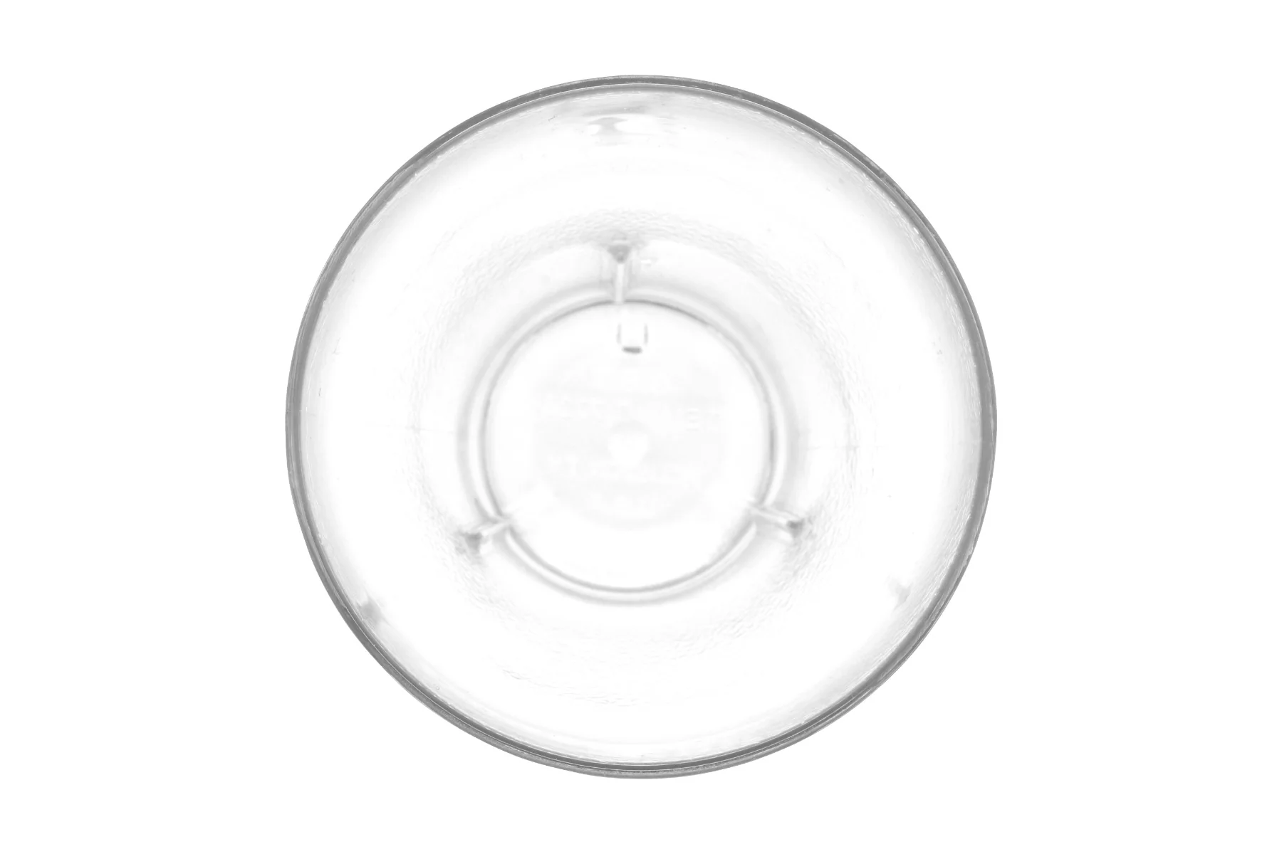 GET 7720-1-CL SAN Plastic Stackable Pebbled Textured Bell Soda Tumbler 20 oz. - Clear - 24/Box - Image 2
