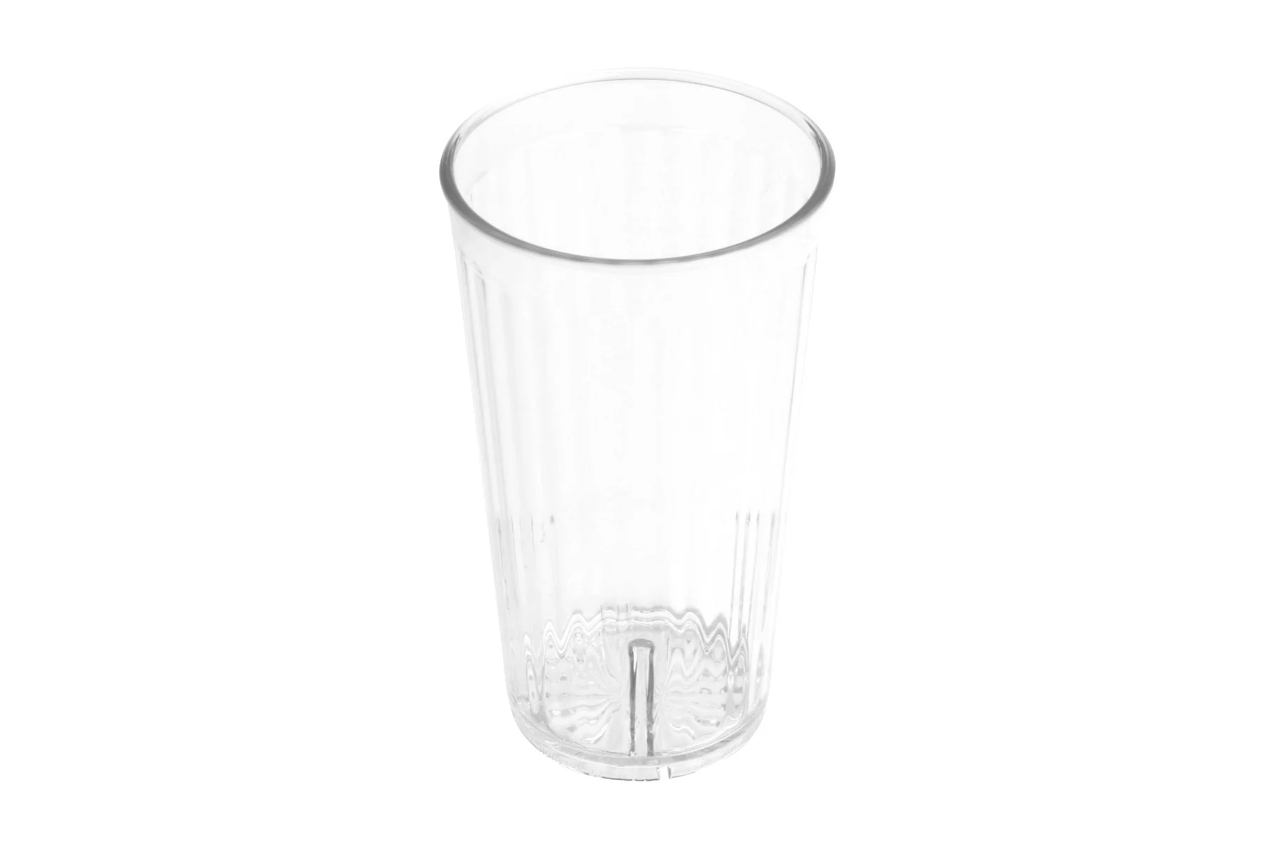 GET 8822-1-CL Spektrum SAN Plastic Stackable Fluted Tumbler 22 oz. - Clear - 72/Case - Image 3