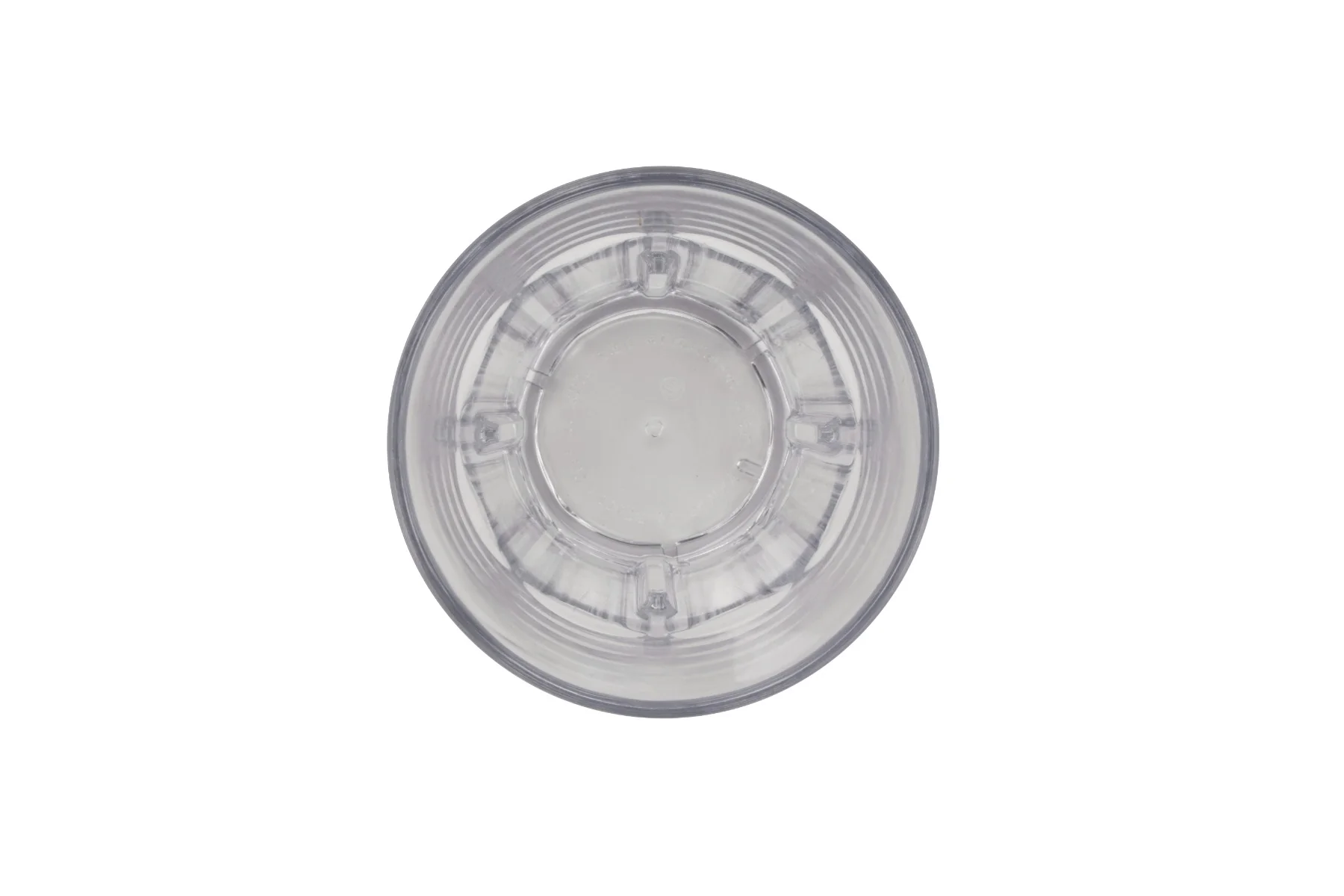 GET 9912-1-CL Bahama SAN Plastic Stackable Paneled Double Rocks Tumbler 12 oz. - Clear - 24/Box - Image 2