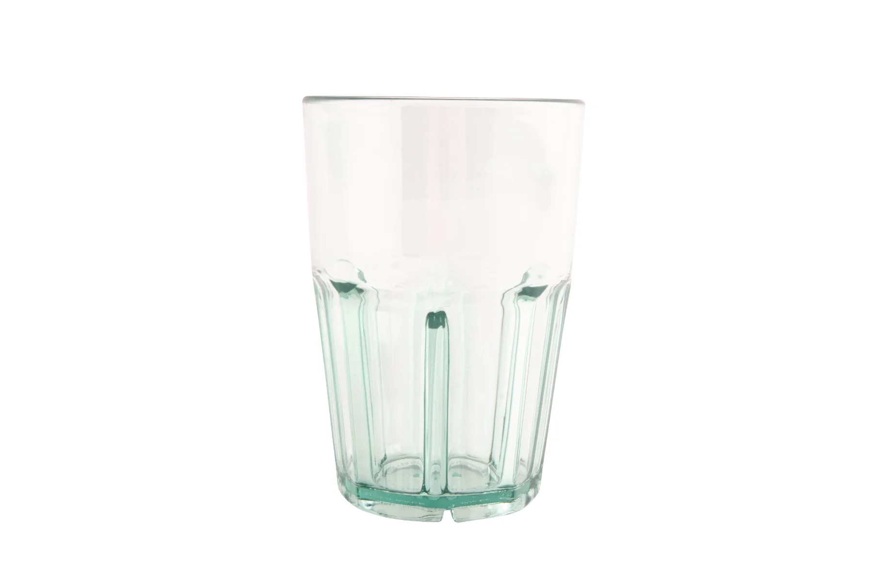 GET 9914-1-JA Bahama SAN Plastic Stackable Paneled Double Rocks Tumbler 14 oz. - Jade - 72/Case