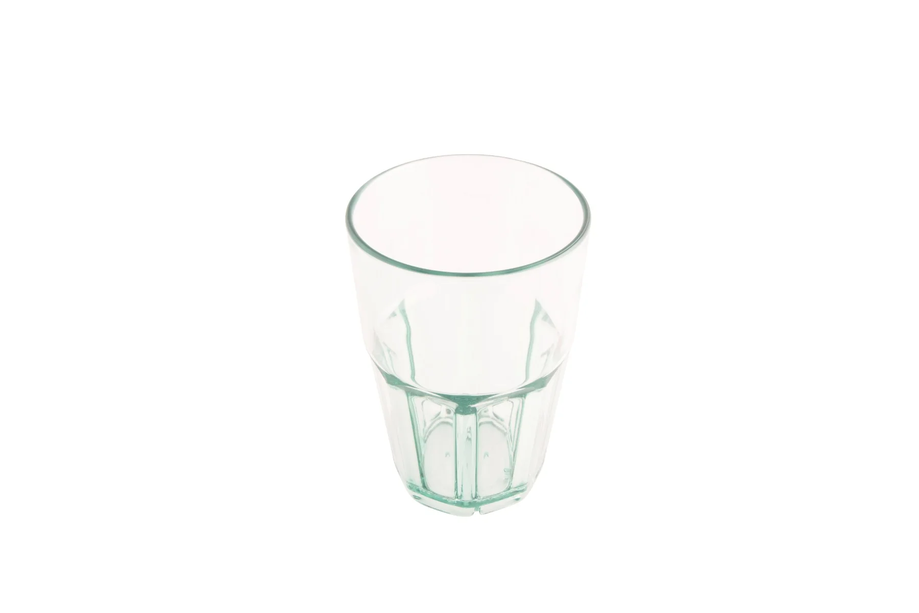 GET 9914-1-JA Bahama SAN Plastic Stackable Paneled Double Rocks Tumbler 14 oz. - Jade - 72/Case - Image 2