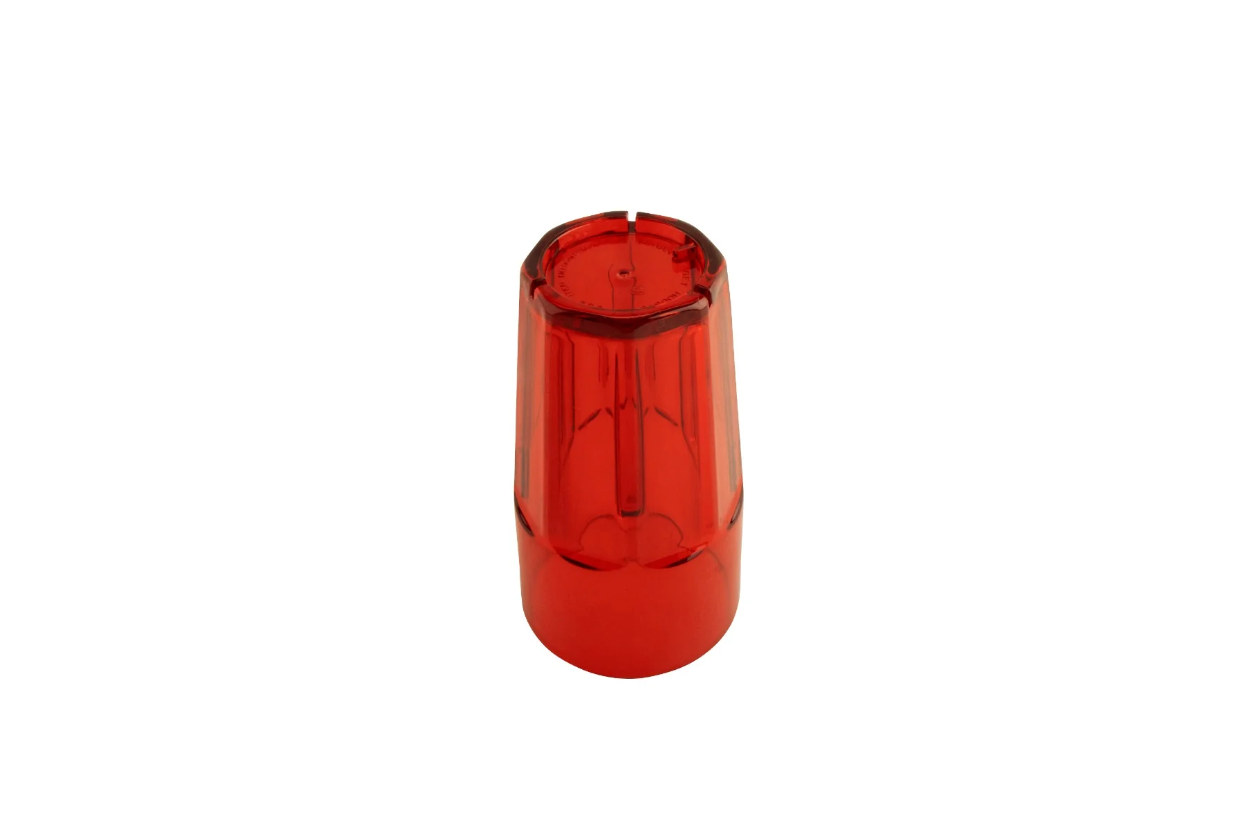 GET 9916-1-R Bahama SAN Plastic Stackable Paneled Cooler Tumbler 16 oz. - Red - 72/Case - Image 3
