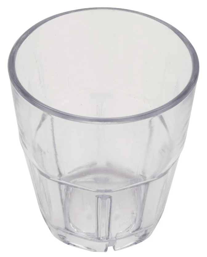 GET 9955-1-CL Bahama SAN Plastic Stackable Paneled Cooler Tumbler 5-1/2 oz. - Clear - 24/Box - Image 2