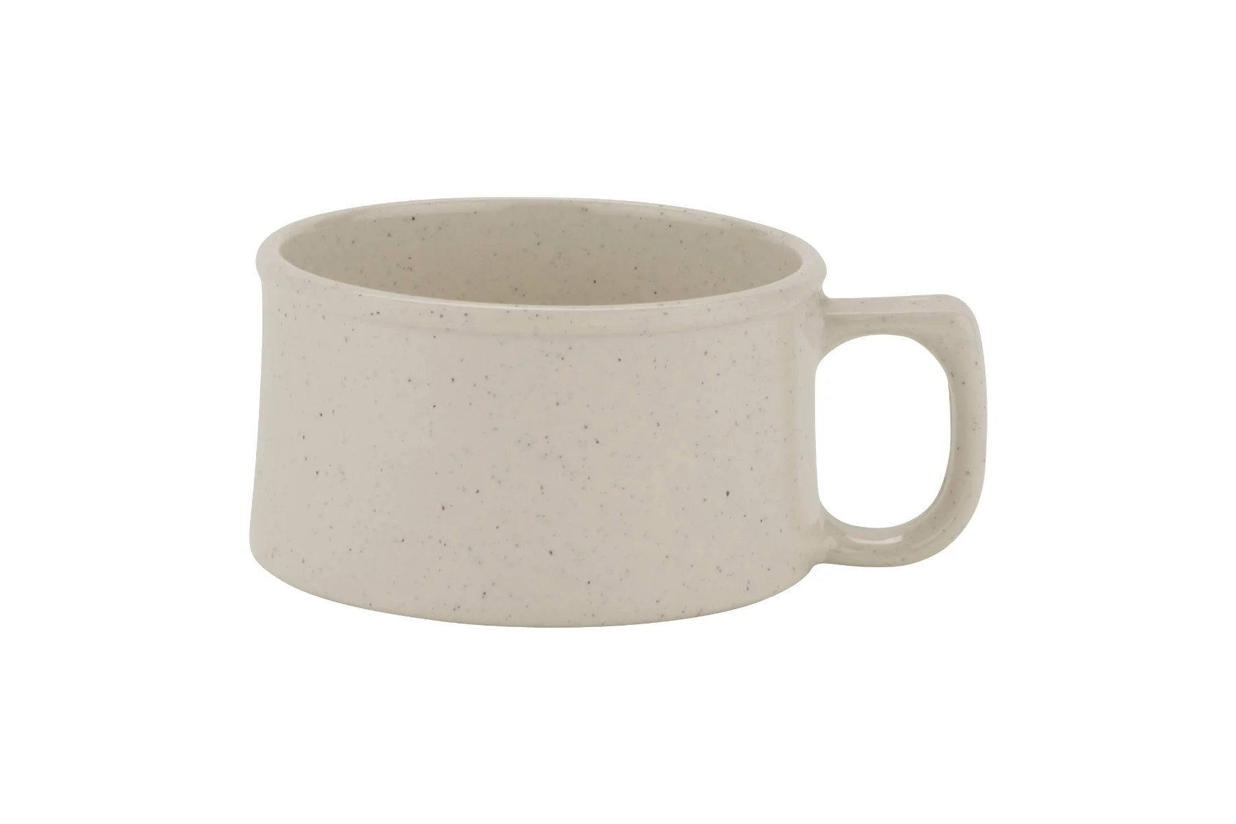 GET BF-080-IR Santa Fe Melamine Soup Mug 11 oz. - Ironstone - 24/Case - Image 2