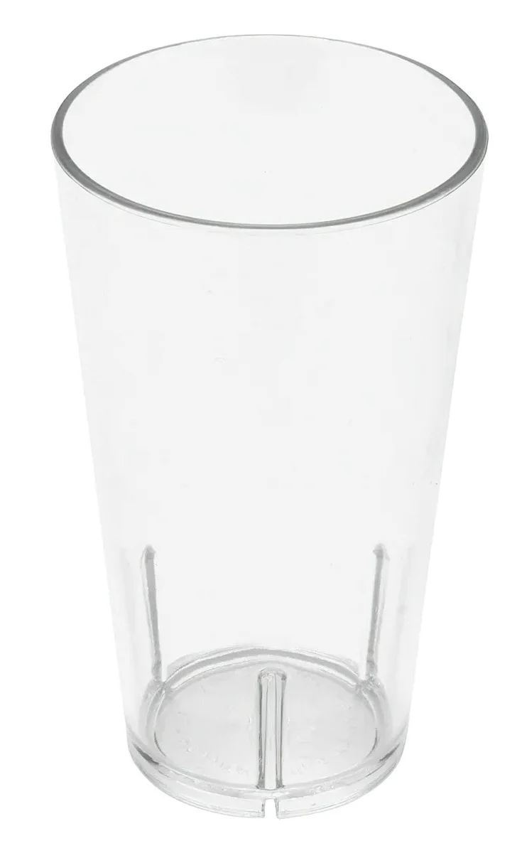 GET S-15-1-CL San Plastic Stackable Shaker / Tumbler 14 oz. - Clear - 24/Case - Image 2