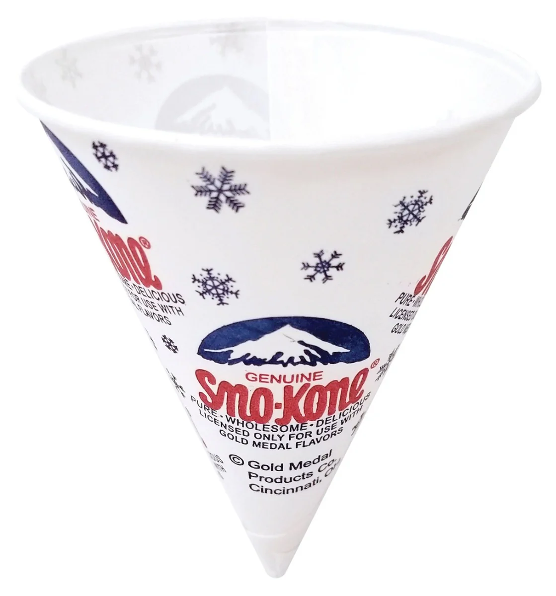Gold Medal 1060M Sno-Kone Disposable Snow Cone Cups 6 oz. - 200/Sleeve - Image 3