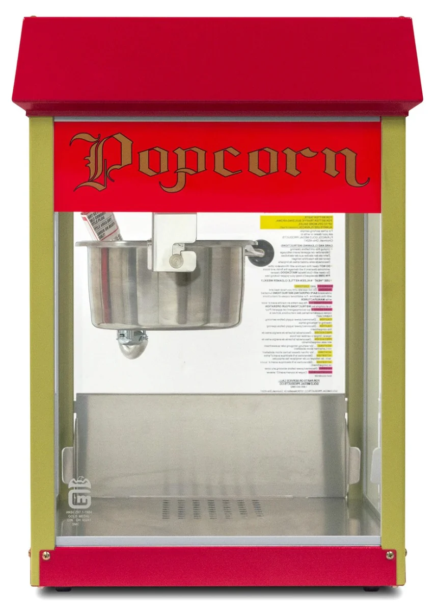 Gold Medal 2404 Red Fun Pop Popcorn Popper with 4 oz. Kettle & Red Dome - 120v - Image 3