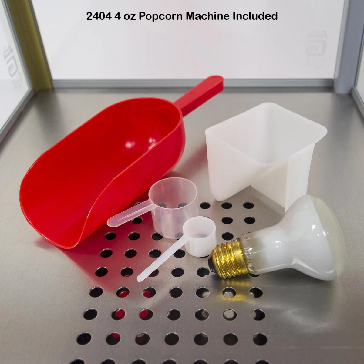 Gold Medal 2404 Red Fun Pop Popcorn Popper with 4 oz. Kettle & Red Dome - 120v - Image 9