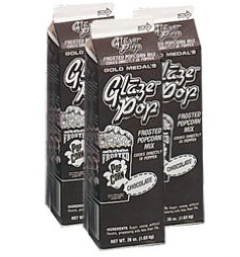 Gold Medal 2523 Glaze Pop Frosted Popcorn Mix 26 oz. - Chocolate - Image 2