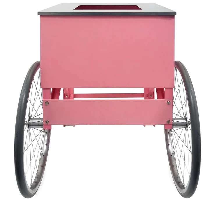 Gold Medal 3149 Cotton Candy Pinkie Floss Cart with Word Graphics 20"L x 20"W x 38"H - Image 6