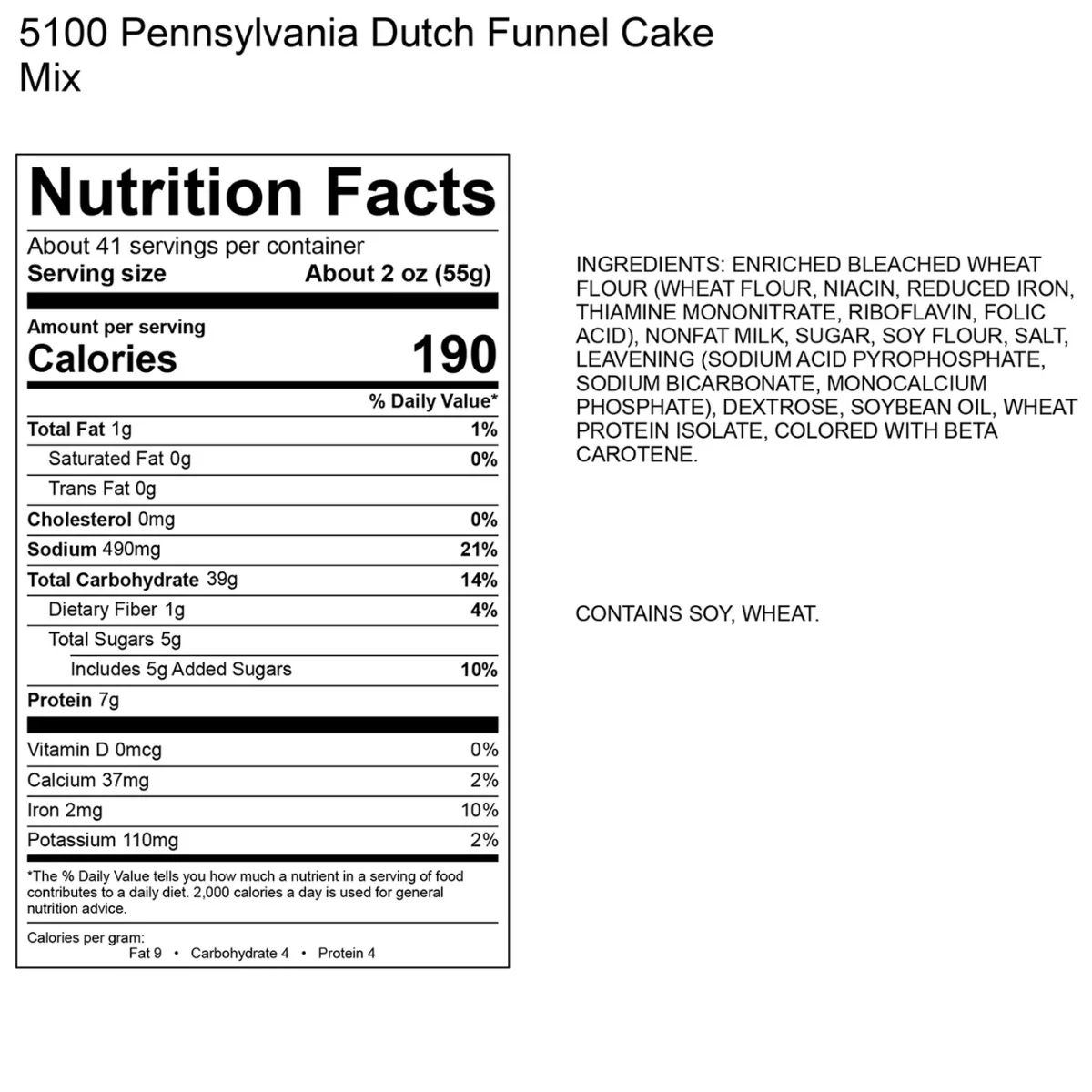 Gold Medal 5100 Deluxe Pennsylvania Dutch Funnel Cake Mix 5 lb. - 6/Case - Image 6