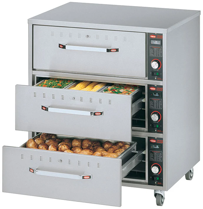 Hatco HDW-3-120 Freestanding Warming Drawer with (3) Compartments 29-1/2" - 120v - Image 2