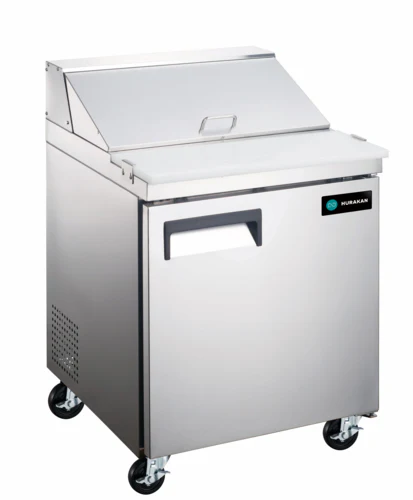 HKN-SPT27R1 Hurakan 27" Refrigerated Sandwich Prep Table | 1 Door, Fits 6 Pans