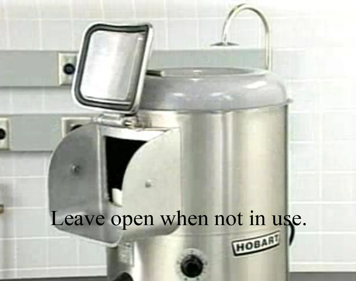 Hobart 6115-1 Portable Vegetable / Potato Peeler 15-20 lb./1-3 min. - 115v/60/1, 1/3 HP - Image 3
