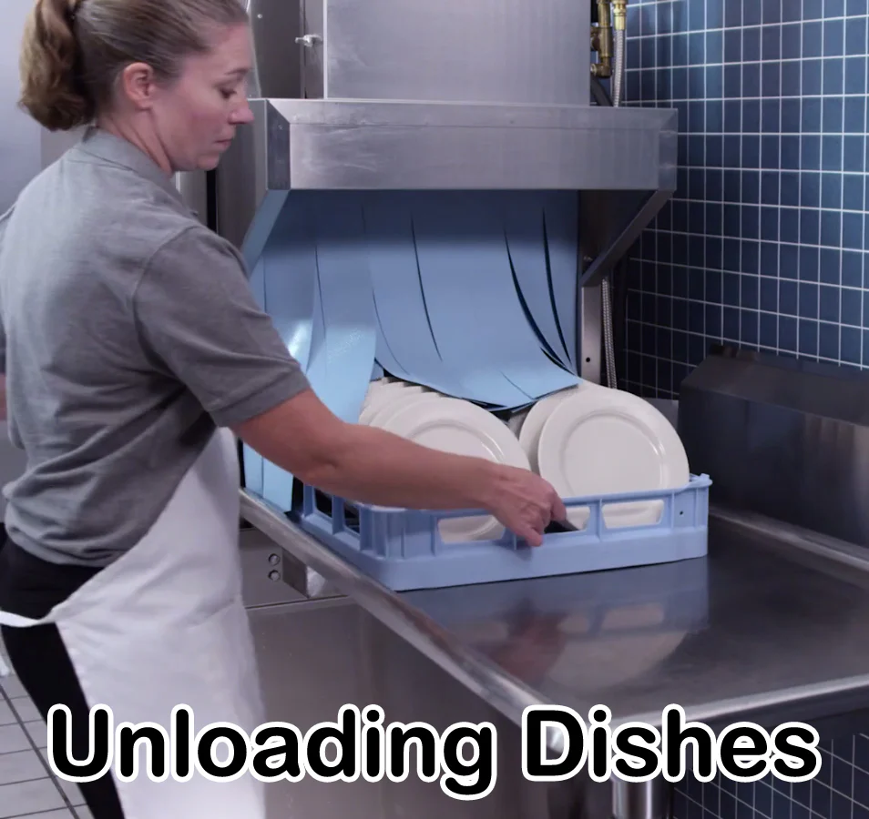 Hobart CL64EN-BASBU Conveyor Dishwasher 2-Tank High Temp – 342 Racks/hr - Image 10