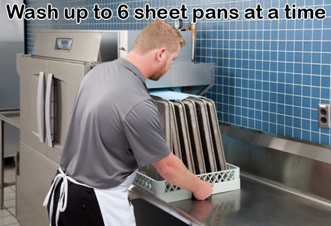 Hobart CL64EN-BASBU Conveyor Dishwasher 2-Tank High Temp – 342 Racks/hr - Image 11
