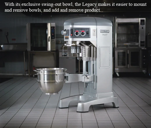 Hobart HL400-1STD Legacy Planetary Floor Mixer with Accessories 40 Qt. - 3 Fixed Speeds - 200-240v/50/60/3, 1-1/2 HP - Image 7