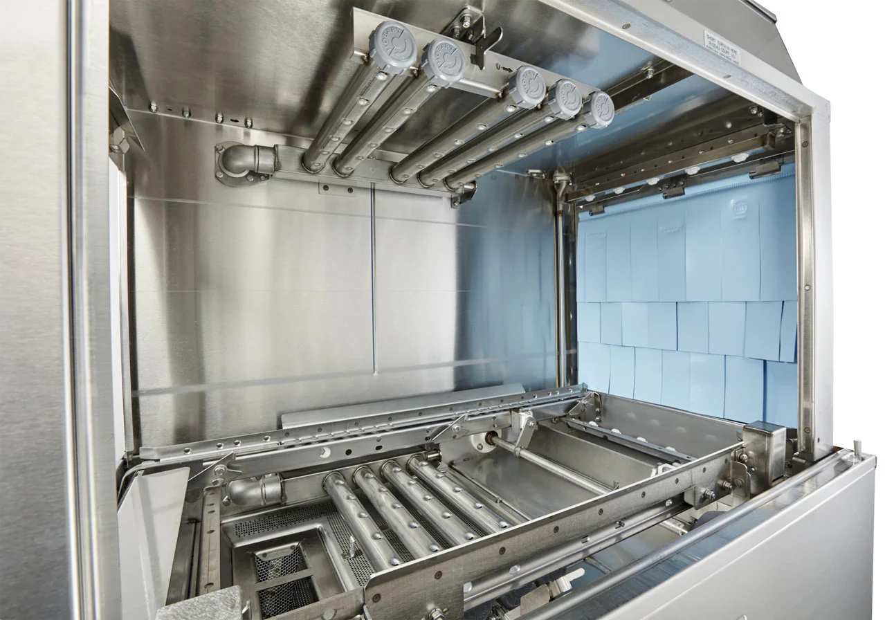 Hobart CL44EN-BAS8 1-Tank High Temp Conveyor Dishwasher with Booster Heater - Left to Right - 202 racks/hr - 208v/3, 30 kW - Image 8