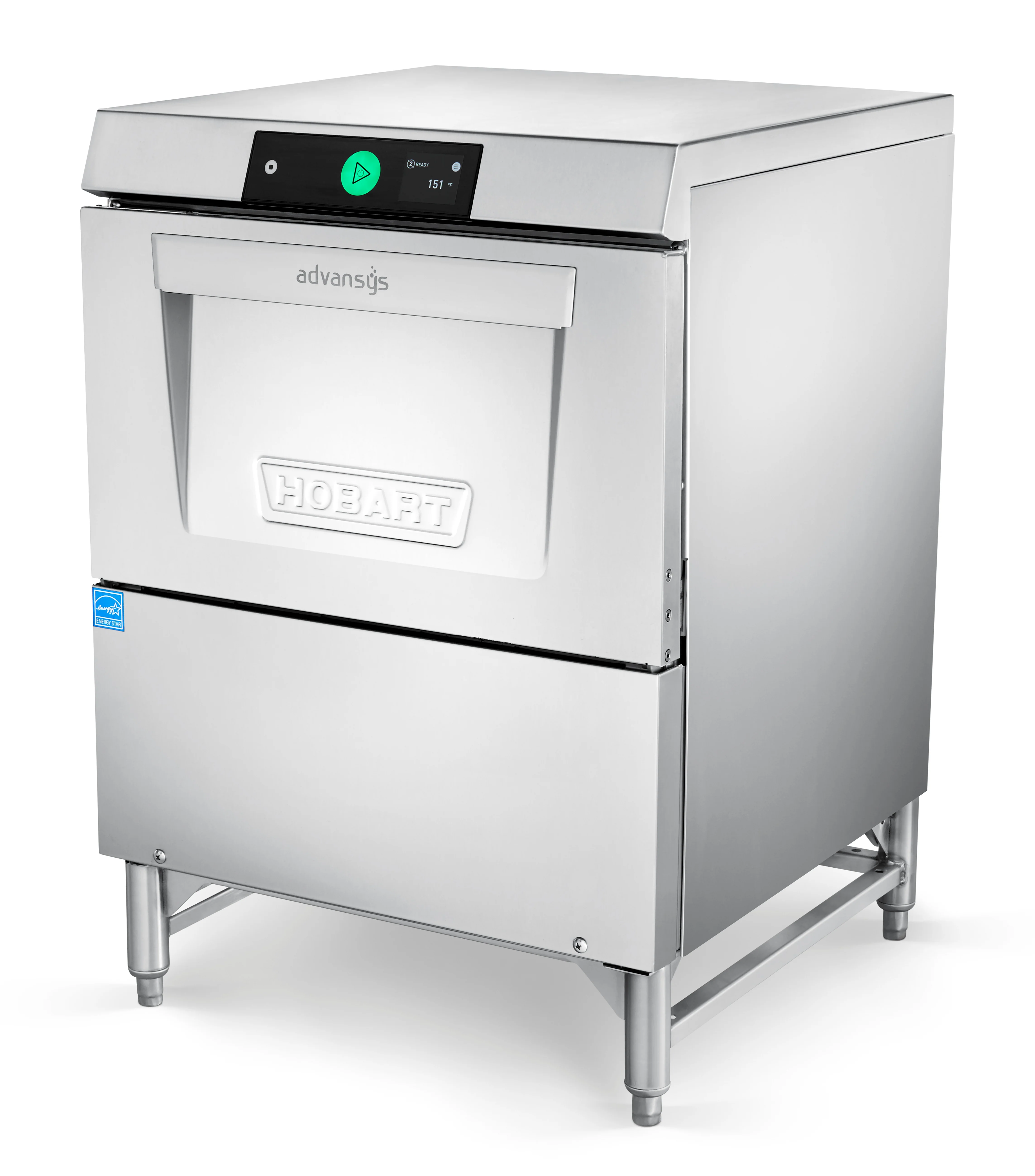 Hobart LXGNPR-2 Advansys Low Temp Undercounter Glasswasher – 38 Racks/hr