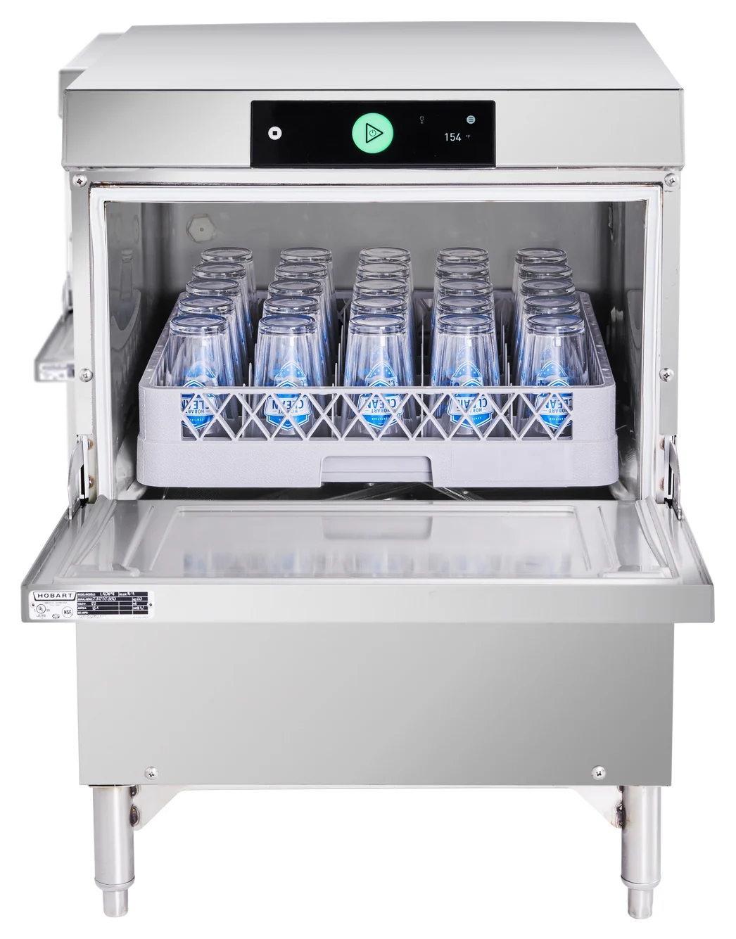 Hobart LXGNPR-2 Advansys Low Temp Undercounter Glasswasher – 38 Racks/hr - Image 2