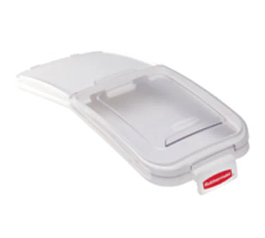 Rubbermaid FG9F7700CLR Ingredient Bin Sliding Lid with 32 oz. Scoop 29" x 12-1/10" - Clear - fits FG360088WHT - Image 2