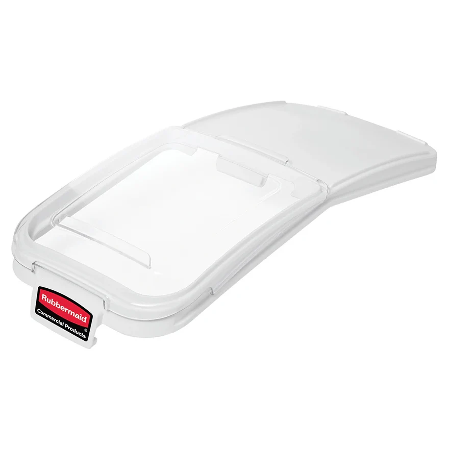 Rubbermaid FG9F7700CLR Ingredient Bin Sliding Lid with 32 oz. Scoop 29" x 12-1/10" - Clear - fits FG360088WHT - Image 3