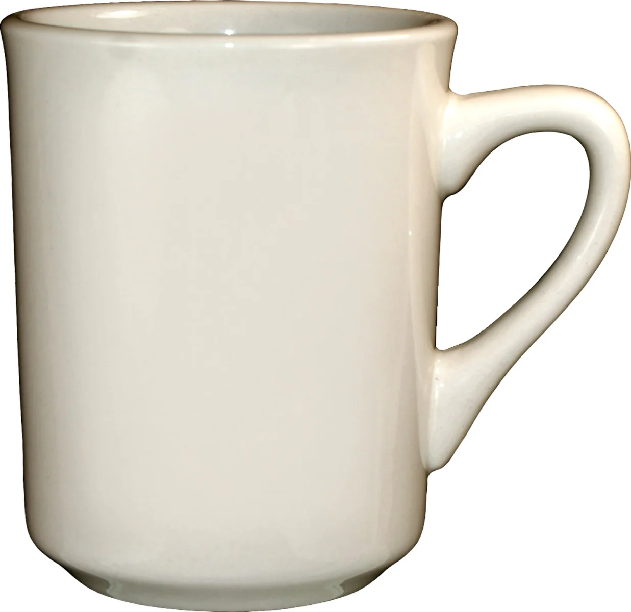 International Tableware 87241-01 Roma American White Rolled Edge China Toledo Mug 8-1/2 oz. - 36/Case