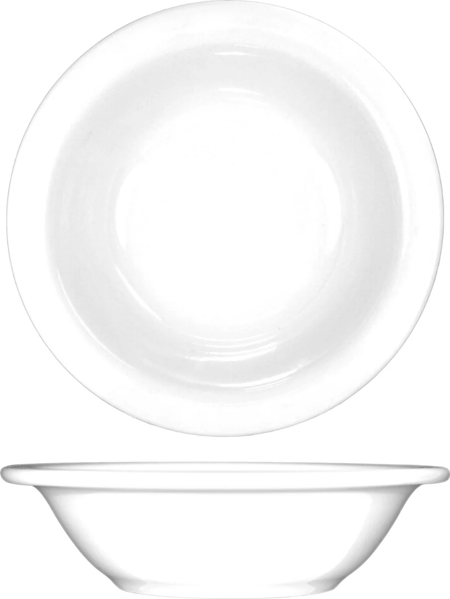 International Tableware DO-10 Dover European White Rolled Edge China Grapefruit Bowl 10 oz. - 36/Case