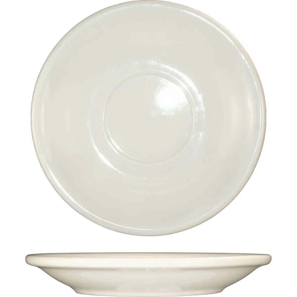 International Tableware RO-2 Roma American White Rolled Edge China Saucer 6" Dia. - 36/cs