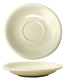 International Tableware RO-2 Roma American White Rolled Edge China Saucer 6" Dia. - 36/cs - Image 2