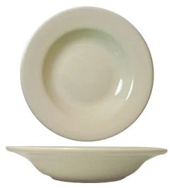 International Tableware RO-3 Roma American White Rolled Edge Deep Rim China Soup Bowl 12 oz. - 24/Case - Image 2