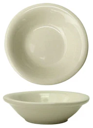 International Tableware VA-11 Valencia American White Narrow Rim China Fruit Bowl 4 oz. - 36/Case - Image 2