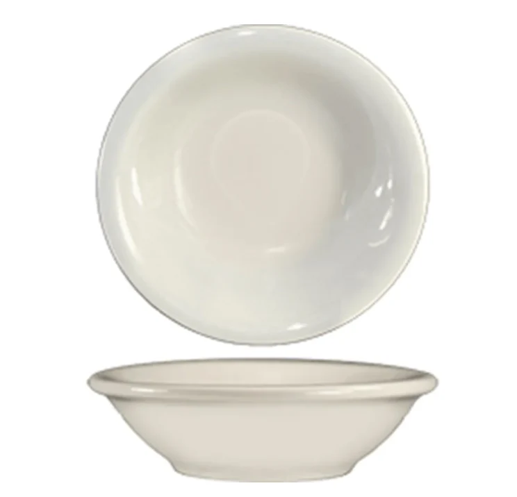 International Tableware RO-32 4 oz Roma Fruit Bowl - Ceramic, American White