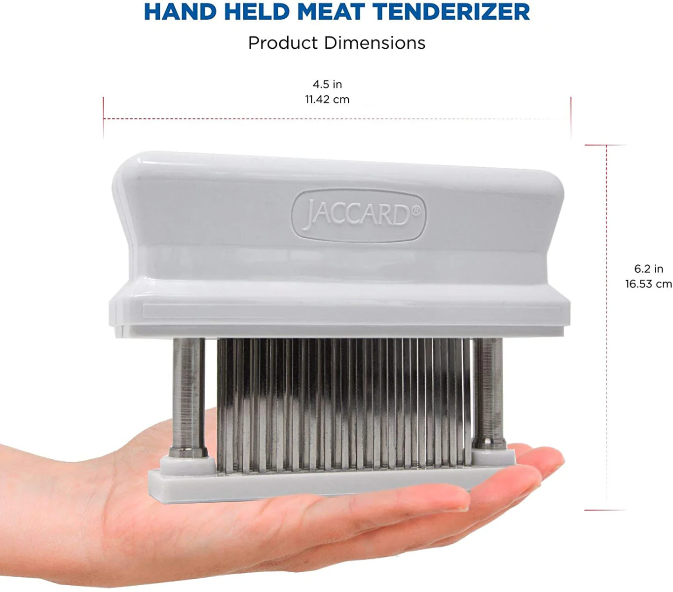 Jaccard 200348 Original Super 3 Hand-Held Meat Tenderizer - 48 Knives - Image 5