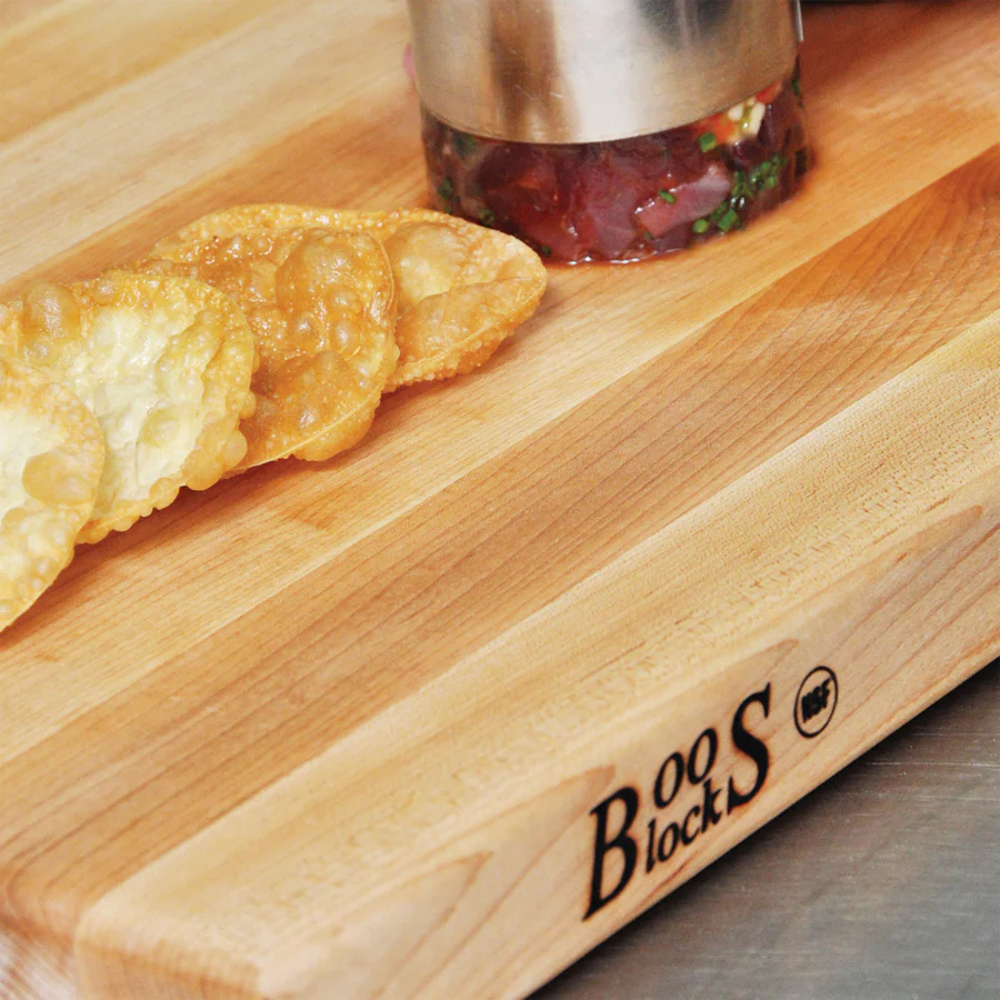 John Boos R02 Boos Blocks R-Board Reversible Maple Wood Cutting Board with Hand Grips 24" x 18" x 1-1/2" - Image 2