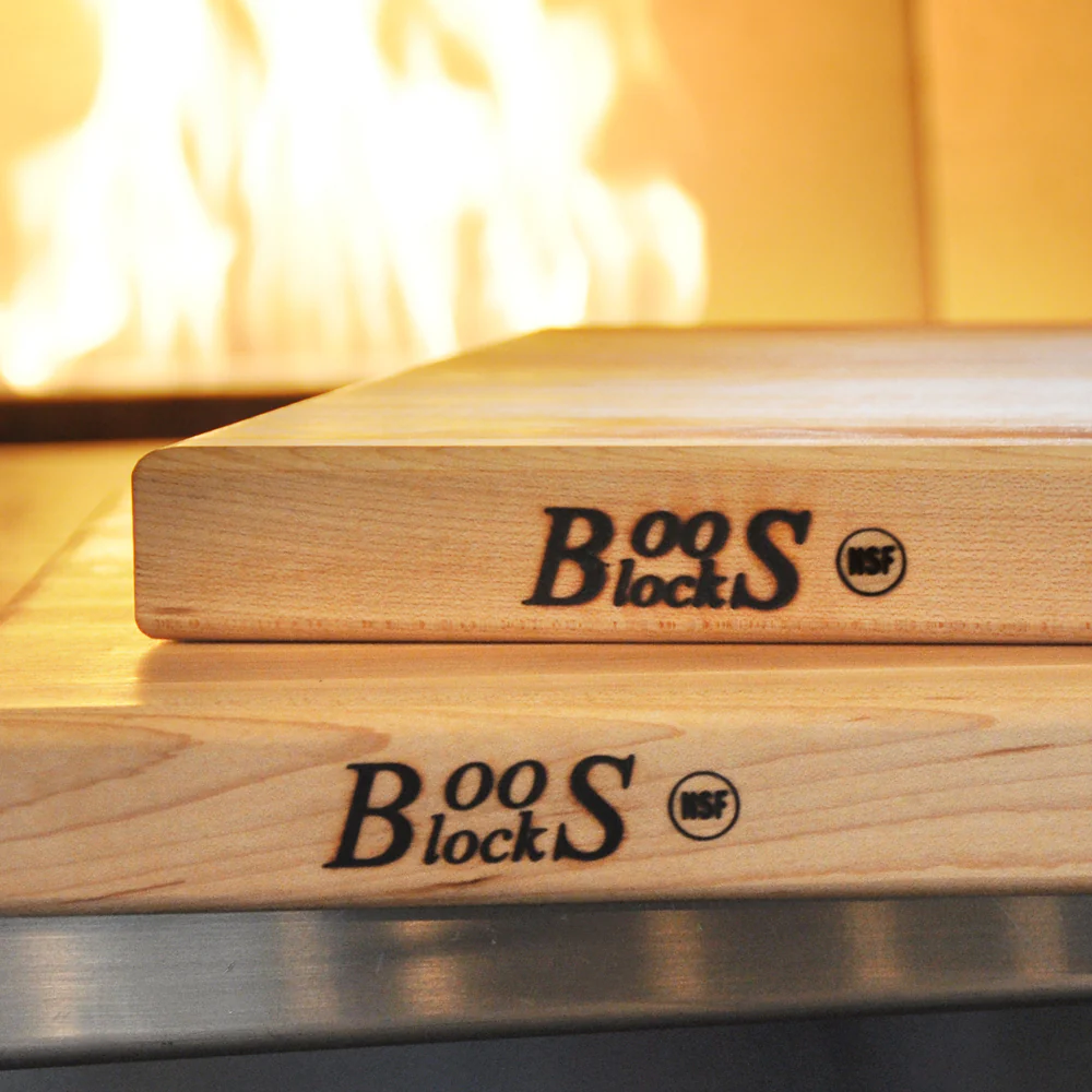 John Boos R02 Boos Blocks R-Board Reversible Maple Wood Cutting Board with Hand Grips 24" x 18" x 1-1/2" - Image 4