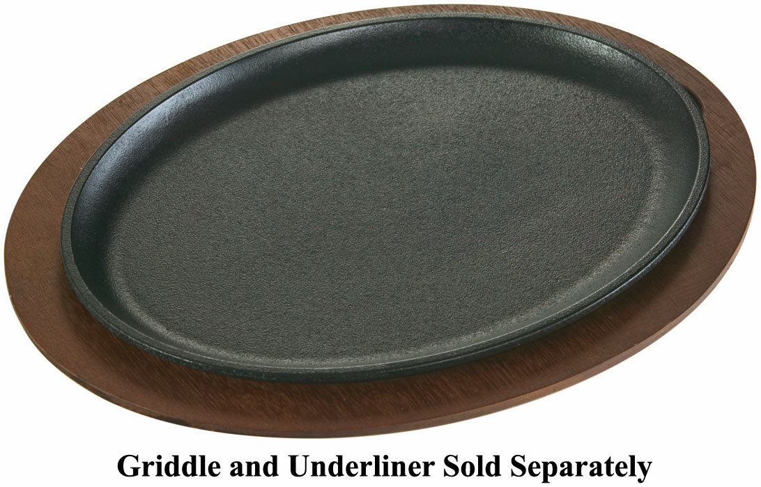 Lodge LJOSH3 Jumbo Oval Seasoned Cast Iron Serving Griddle w/o Handle 13-1/4" x 10" - Image 2