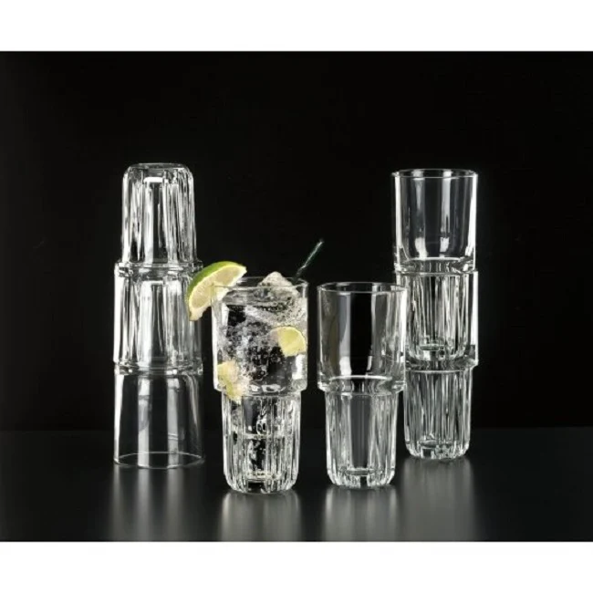 Libbey 15430 Everest Stackable Hi-Ball Glass 9 oz. - Clear - 36/Case - Image 3