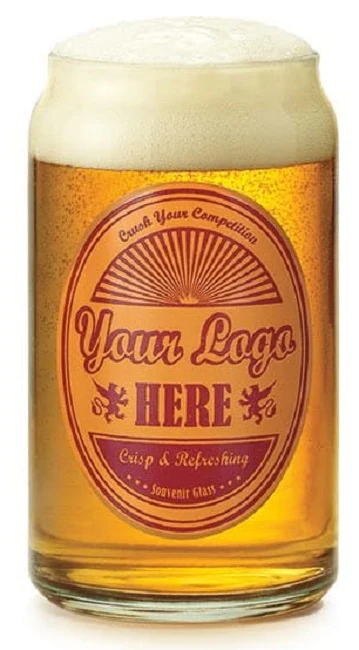 Libbey 209 Beer Can Glass Tumbler 16 oz. - 24/Case - Image 3