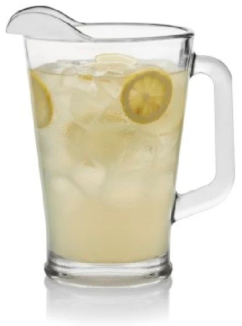 Libbey 5260 Square Handle Glass Pitcher 60 oz. - Clear - Image 2