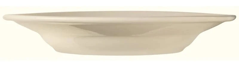 Libbey PWC-39 Kingsmen White Rolled Edge Round Stoneware China Pasta Bowl 12" - Cream White - 12/Case