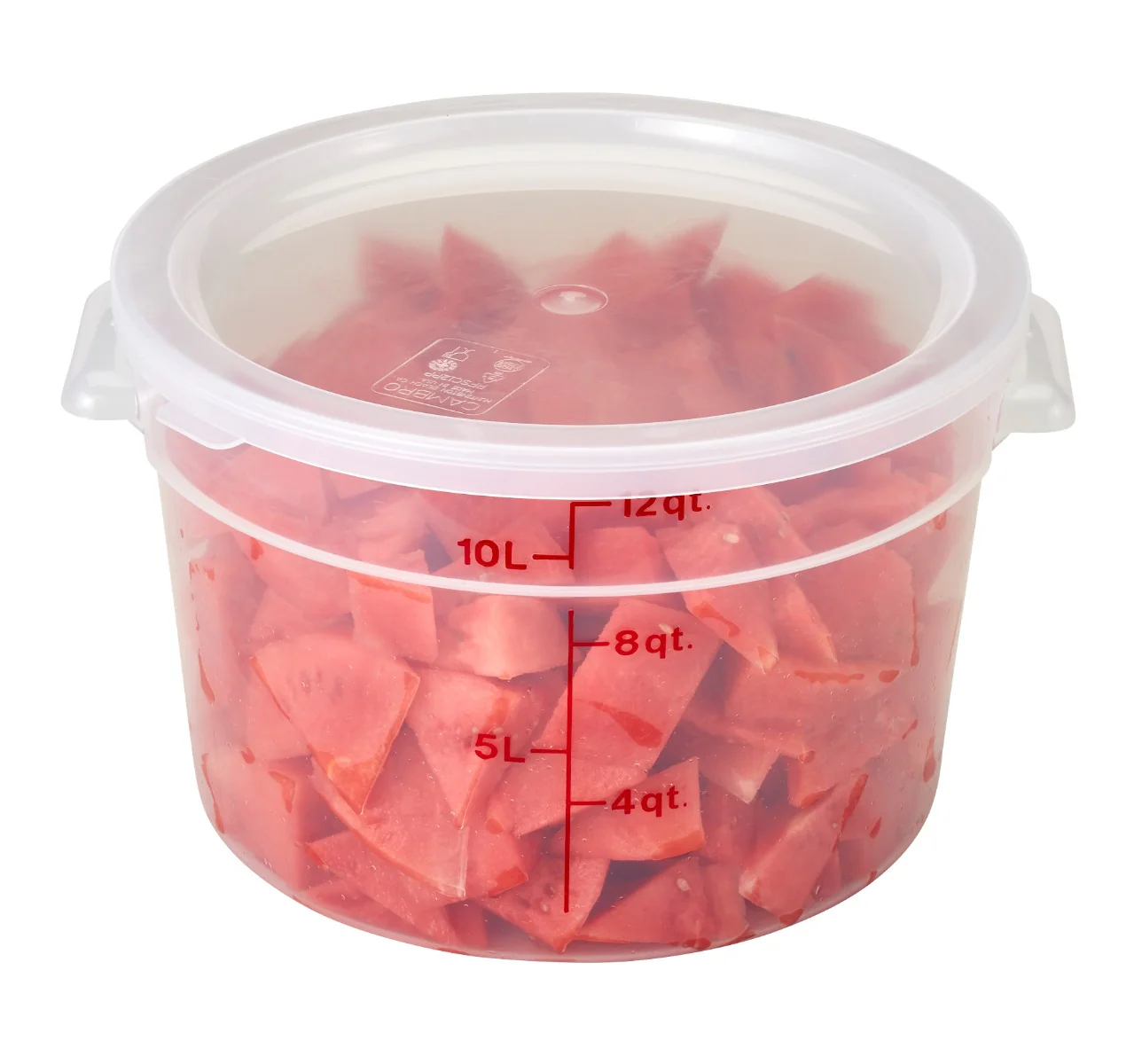 Cambro RFSC12PP190 Lid, Container, Translucent, Round - Image 5