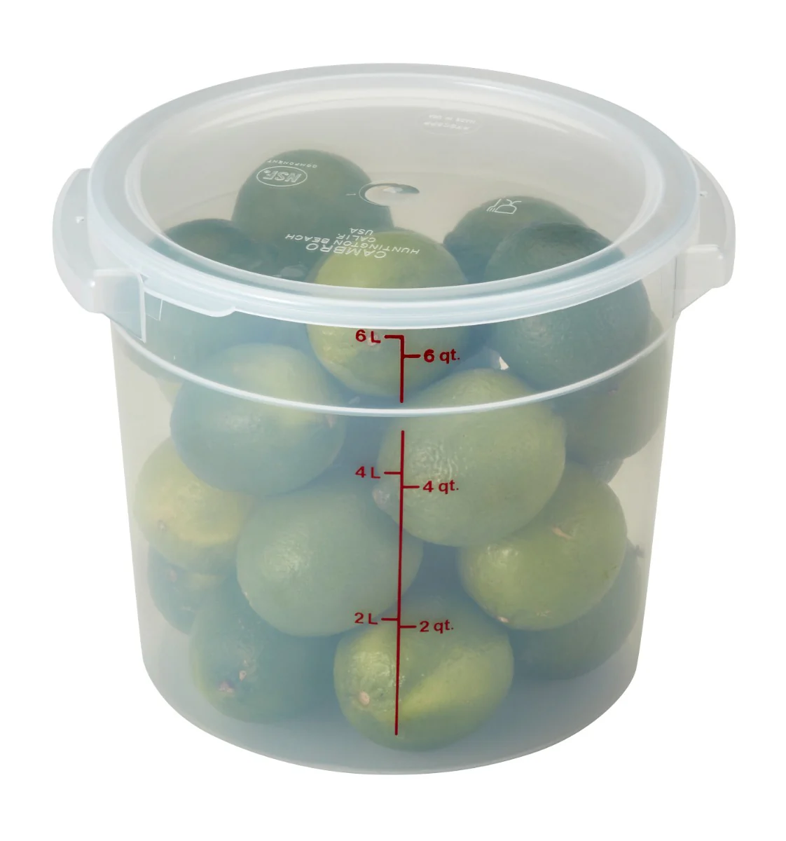 Cambro RFSC6PP Lid, Container, Translucent, Round - Image 5